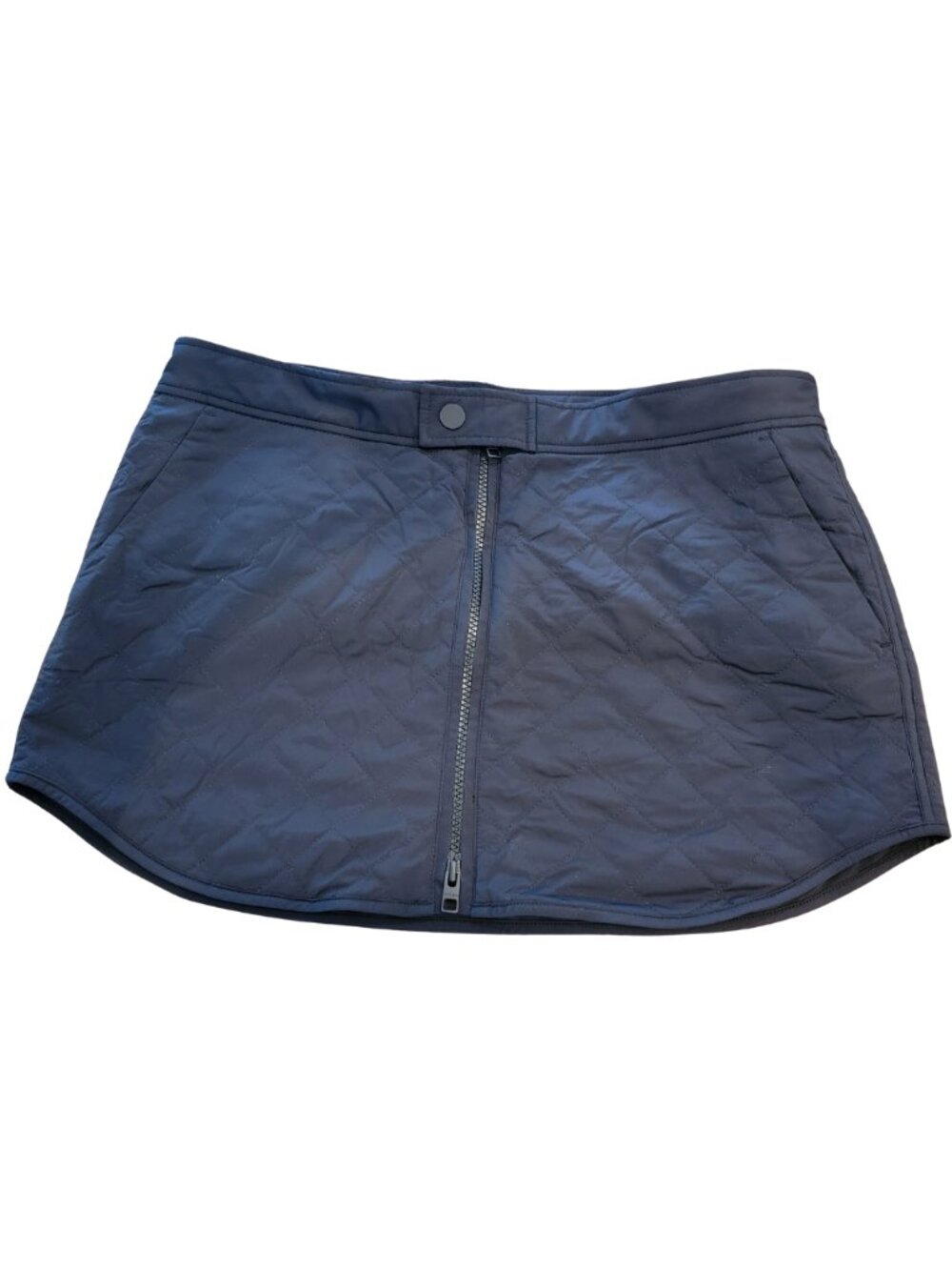 Athleta Black Toasty Buns Quilted Insulated Mini Skirt